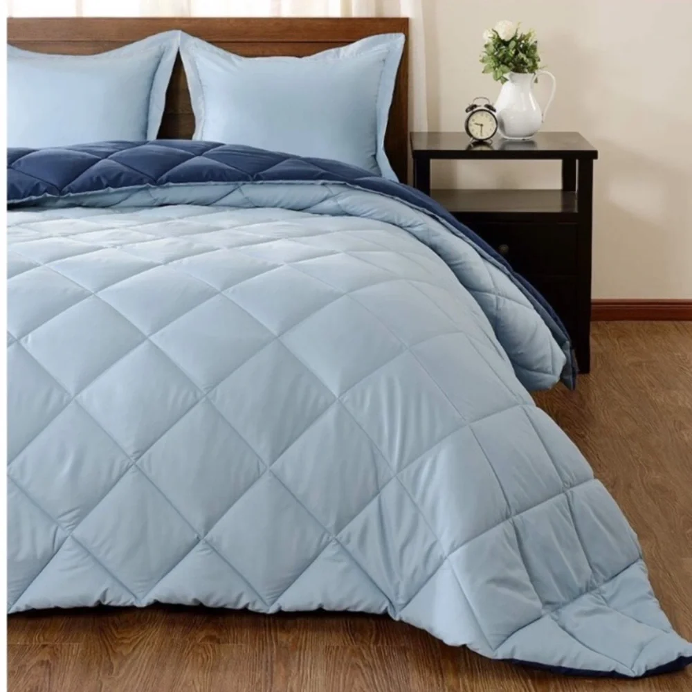 - 3 PC Set-Down Alternative Reversible Comforter